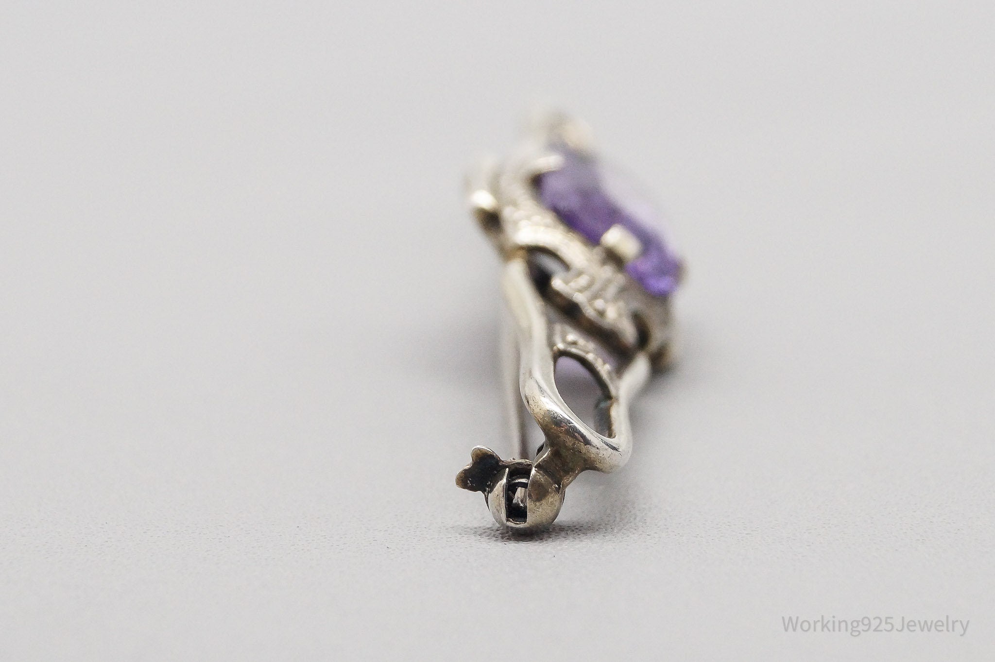 Antique Amethyst 835 Silver Pin Brooch | Jewelry > Brooches, Pins & Clips | Wiccan Center
