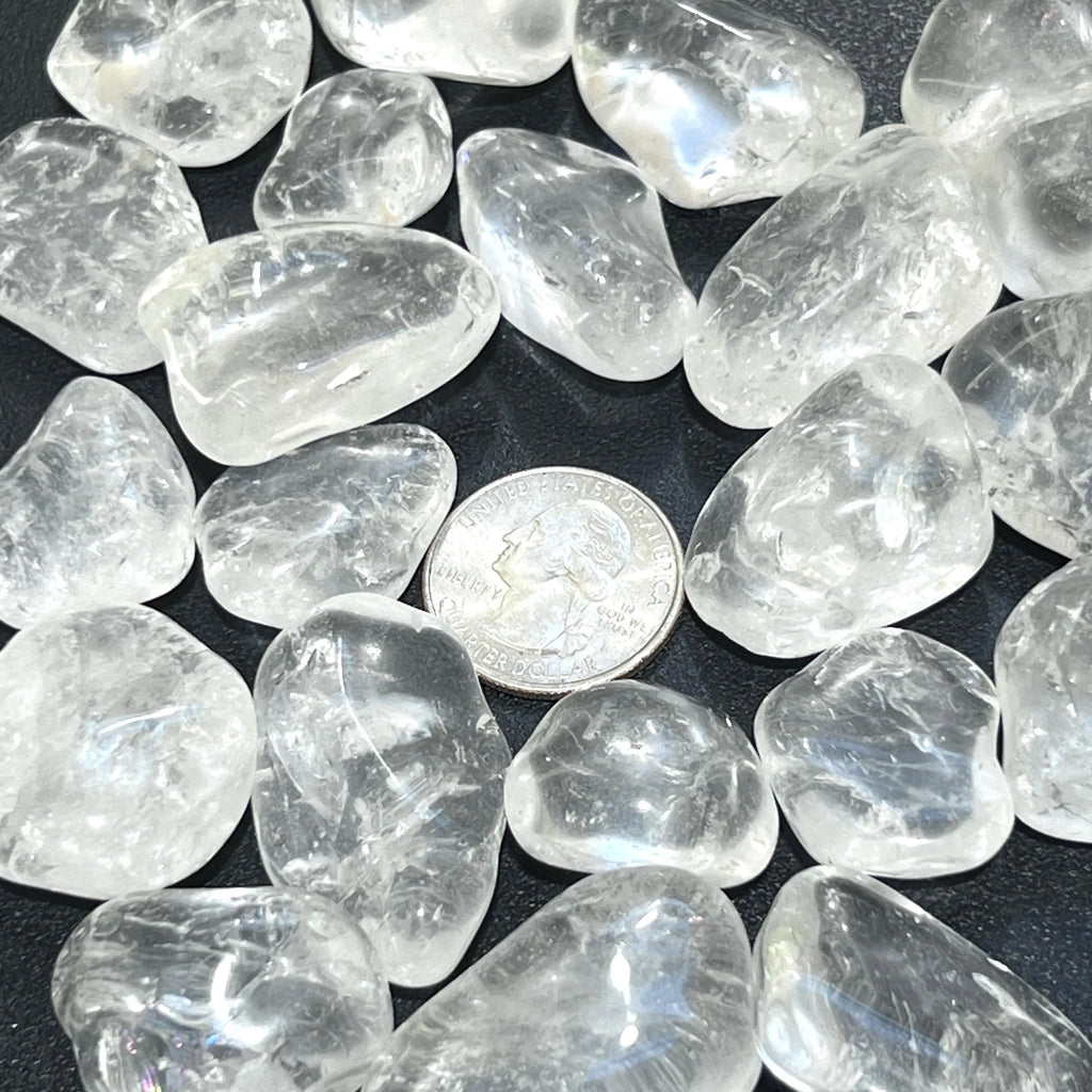 Clear Quartz Crystal Tumbled Stones (By The Piece or Pound) | Home & Living > Home Decor > Home Accents > Rocks & Geodes | Wiccan Center
