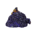 Azurite Specimen on a Lucite Stand - Large Patch of Midnight Blue Crystals | Crystals & Minerals > Specimens | Wiccan Center