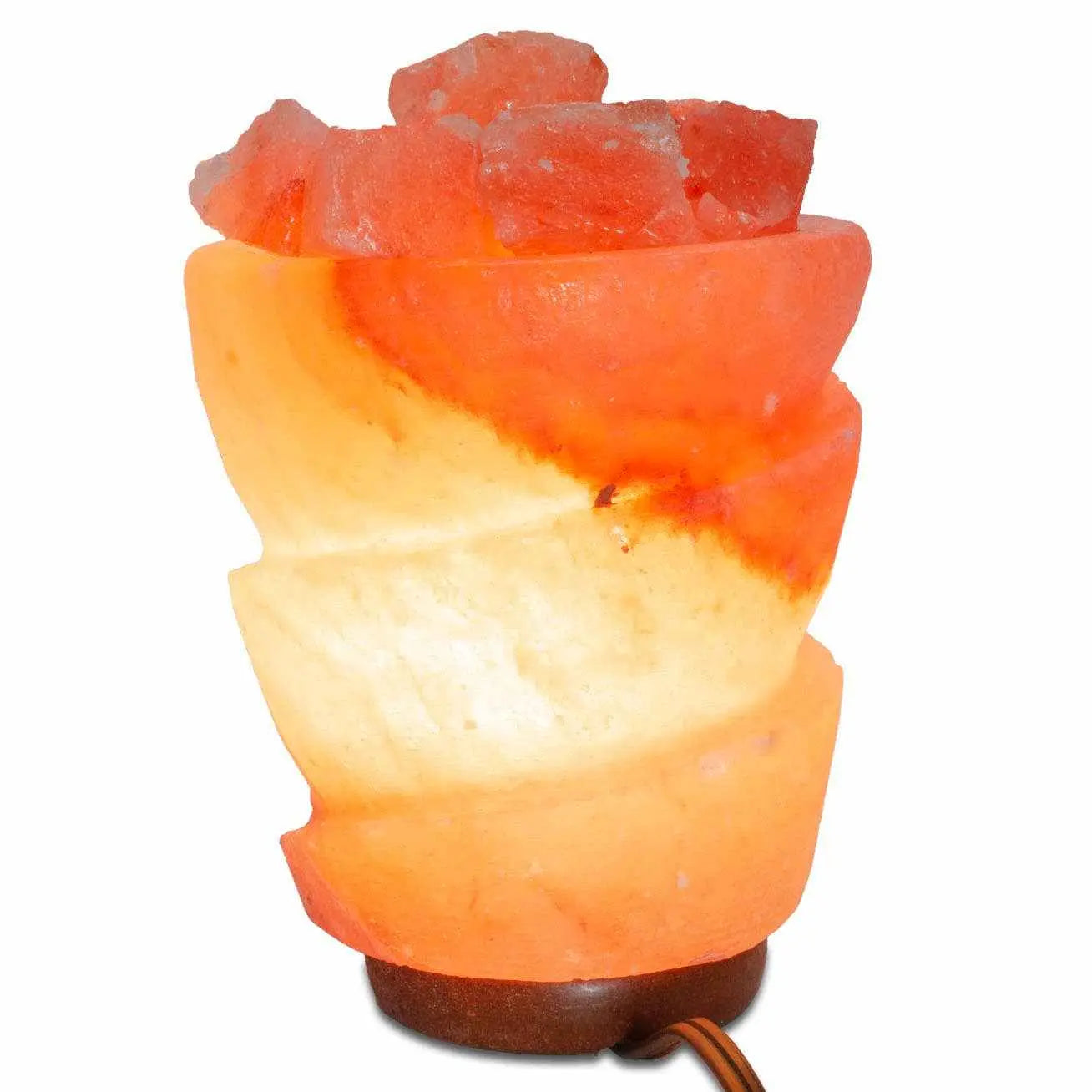 Funnel w/ Chunks Salt Lamp - 9.5" avg. - Cord, Bulb, Dimmer | | Wiccan Center