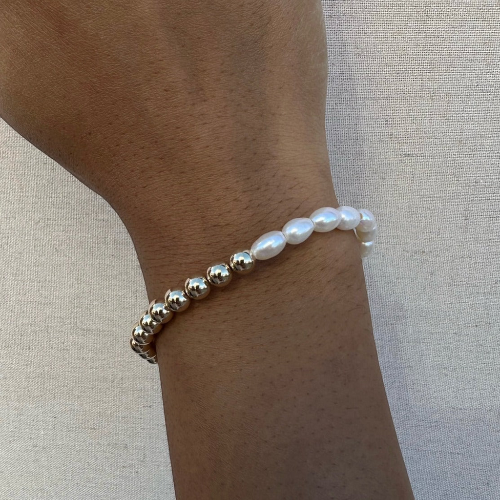 half pearl half juno bracelet (6mm) | | Wiccan Center
