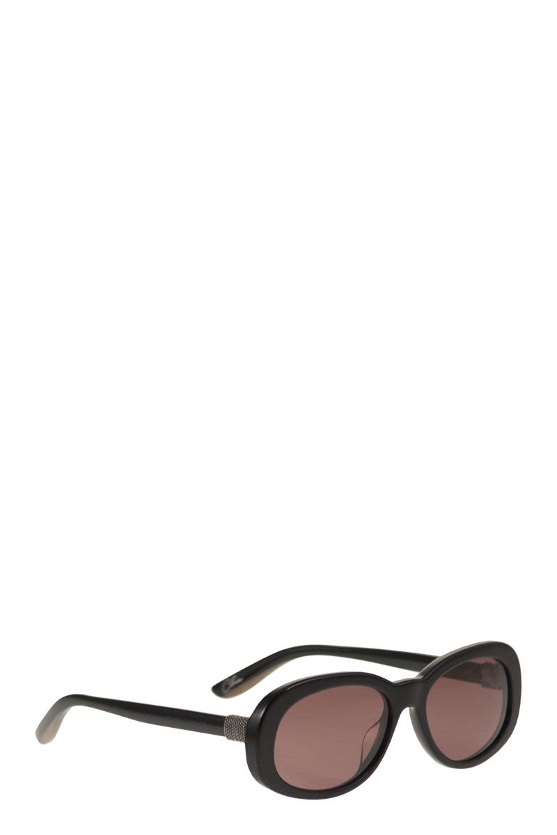 BRUNELLO CUCINELLI Geometric Acetate Sunglasses with Polarised Lenses - 51 mm | SUNGLASSES | Wiccan Center