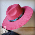 Blue Navajo Embossed Leather Hat Band Only 950a