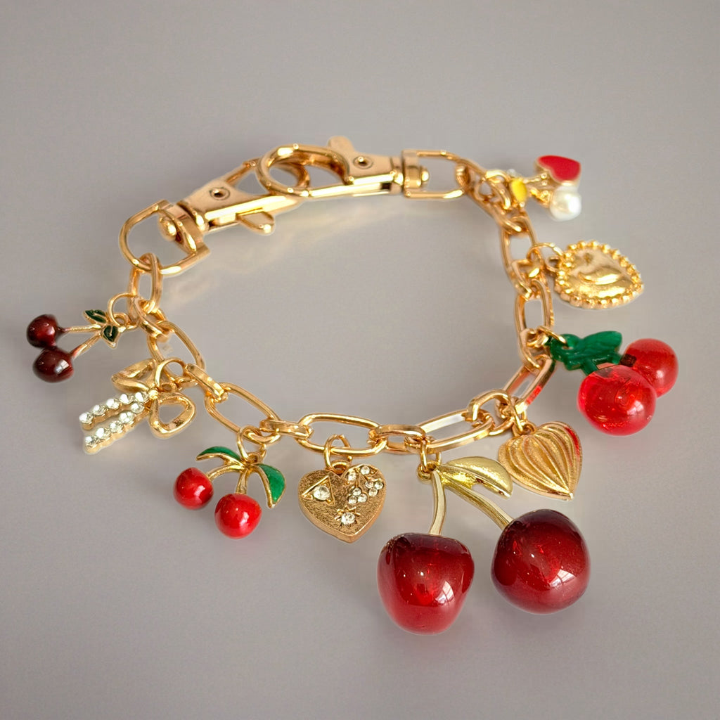 Red Velvet Cherry Deluxe Tumbler Charm Necklace | Necklace | Wiccan Center
