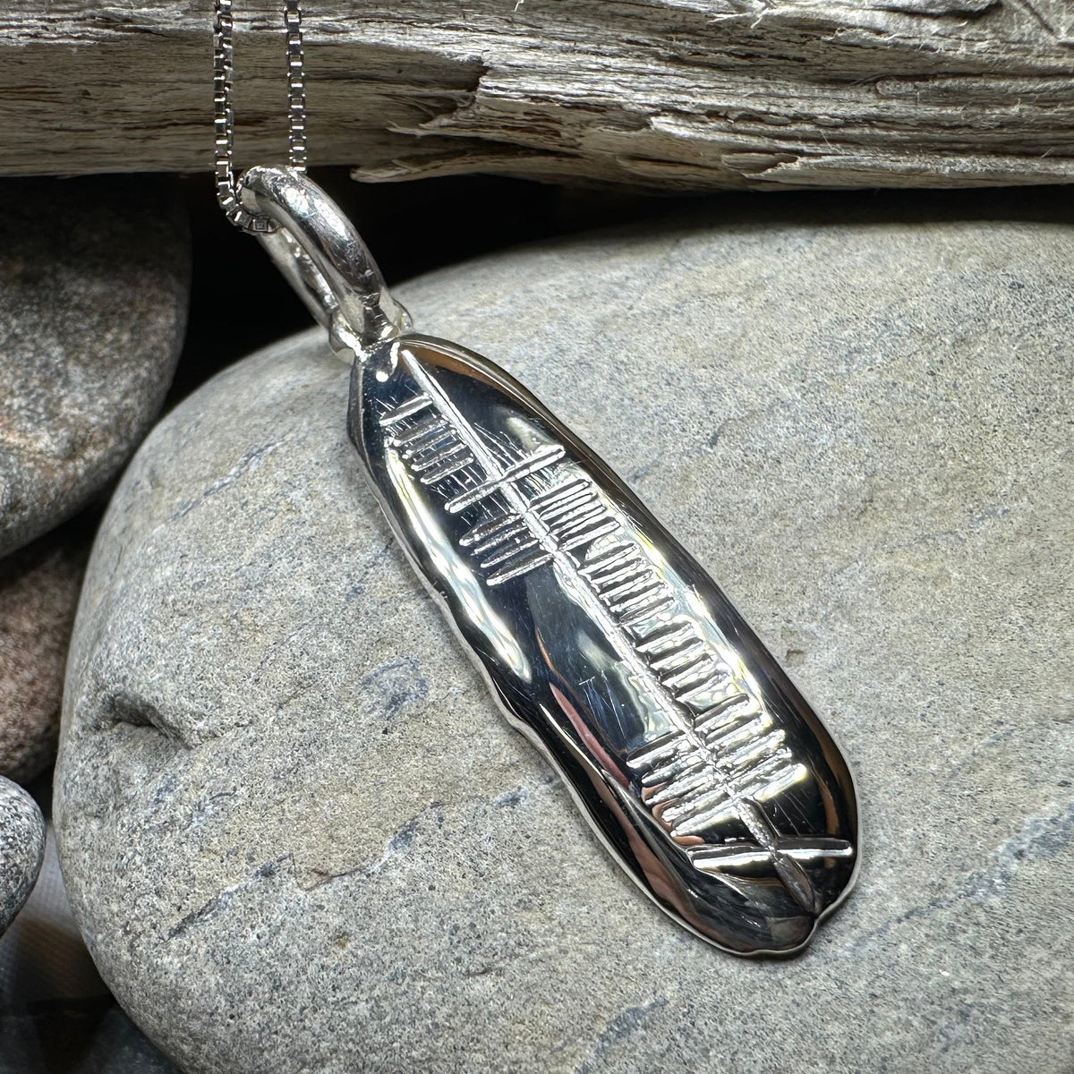 Gaelic Courage Ogham Necklace - Made in Ireland