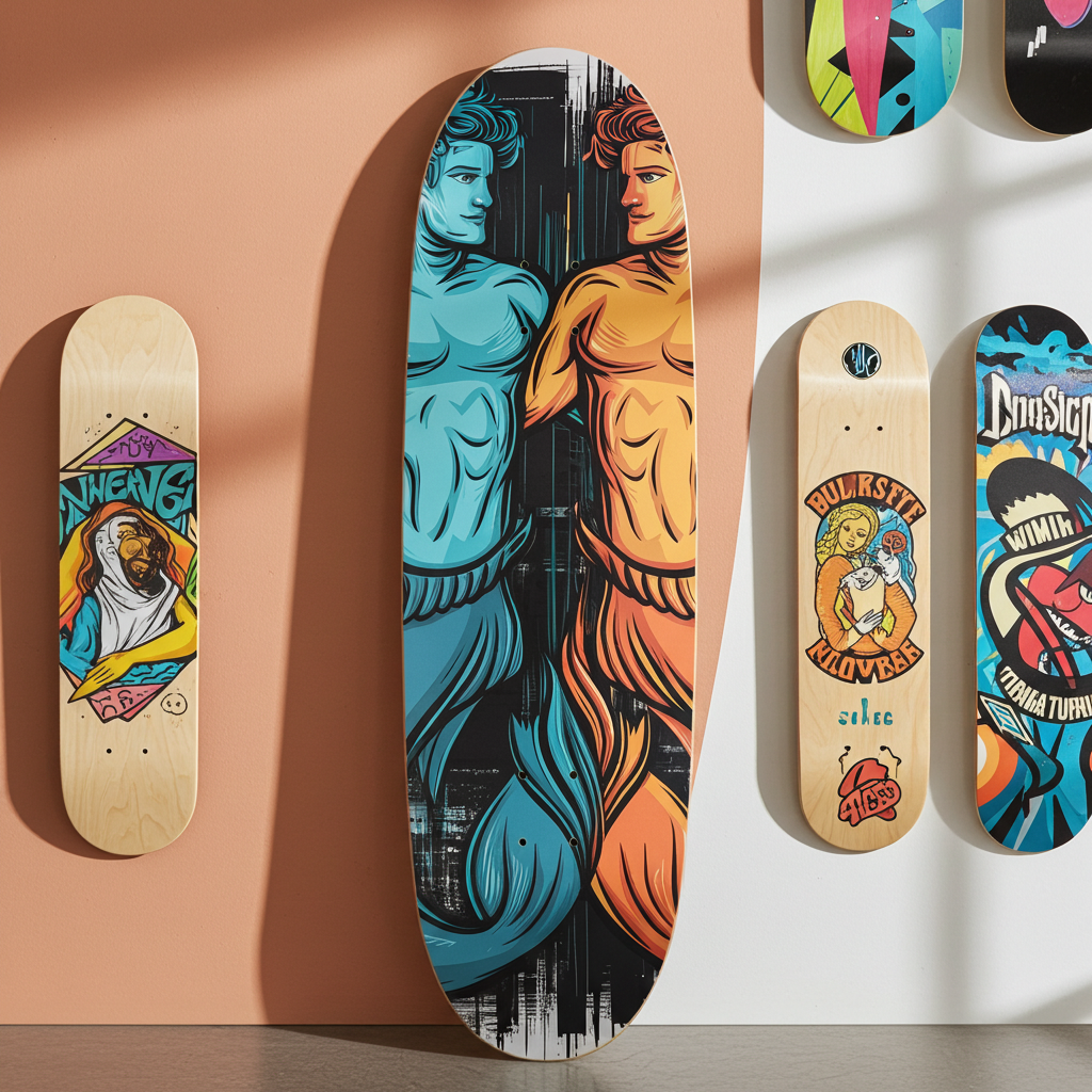 Oceanic Affection Skateboard – Ocean Love Art Deck | Skateboard | Wiccan Center