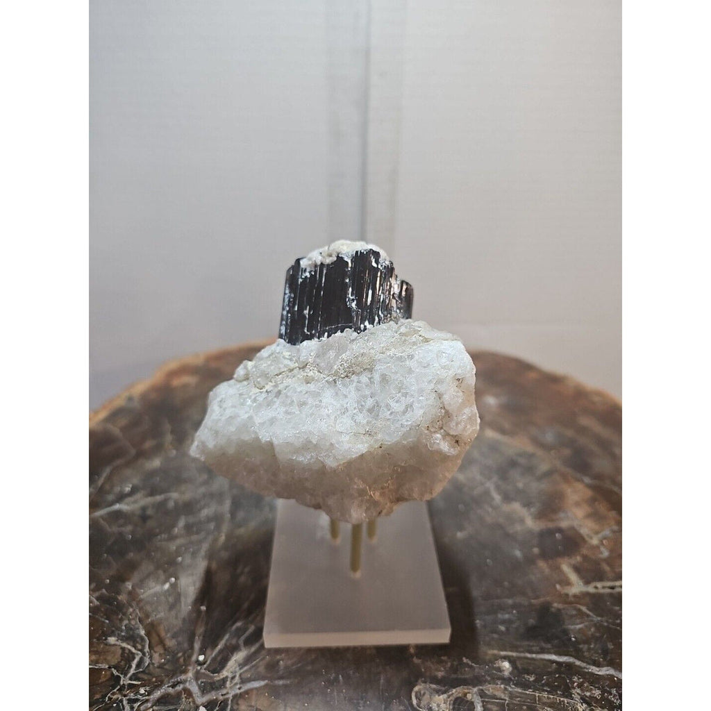 Black Tourmaline Raw Mineral Specimen — 1.11 lbs, Rough Natural Crystal | CrystalCloud Company | Mineral Specimens | Wiccan Center