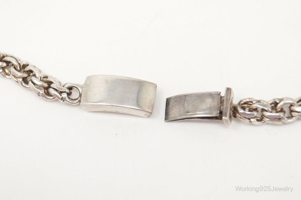 Vintage Mexico Modernist Designer SAUL Sterling Silver Chain Necklace | Jewelry > Necklaces > Pendants | Wiccan Center