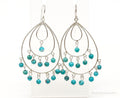 Designer SX Turquoise Sterling Silver Earrings | Jewelry > Earrings | Wiccan Center