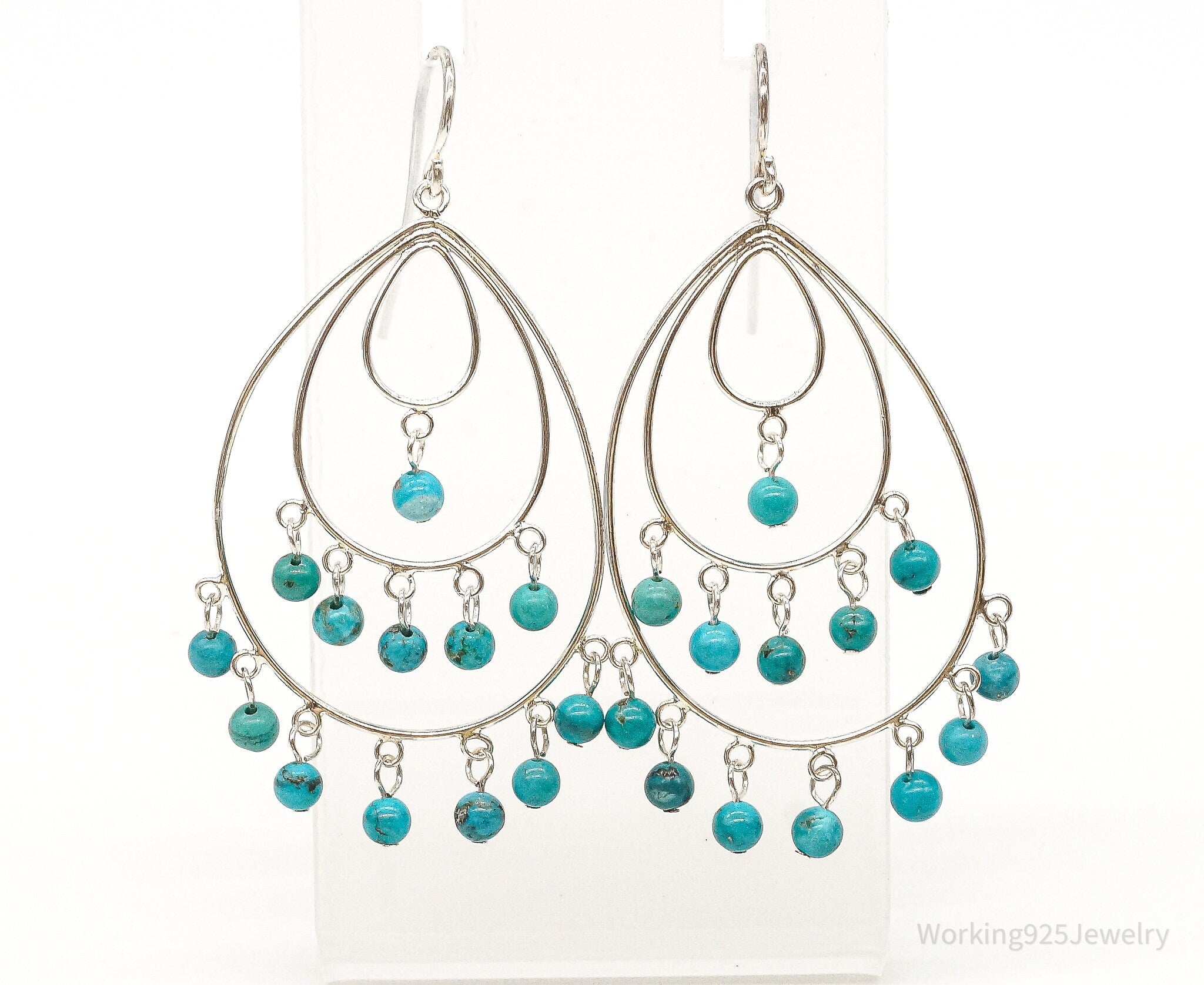Designer SX Turquoise Sterling Silver Earrings | Jewelry > Earrings | Wiccan Center