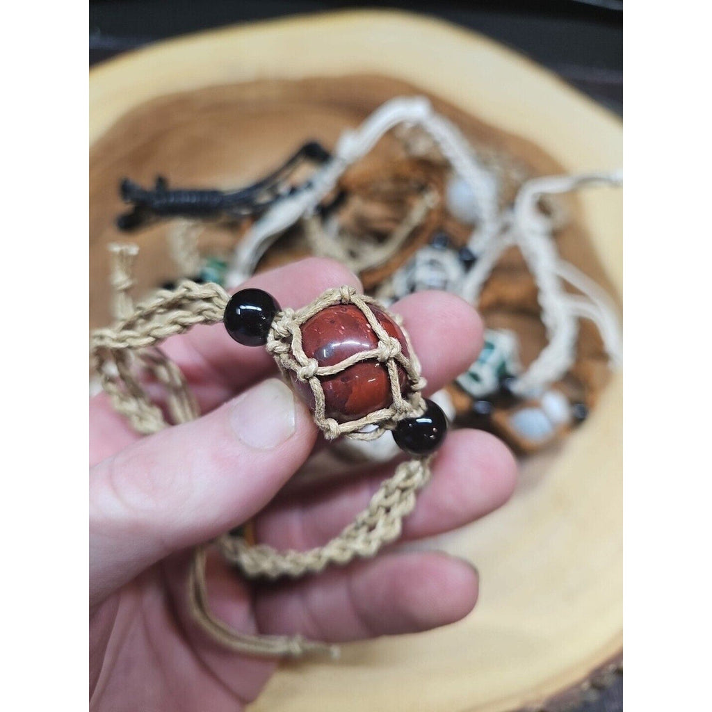 Mixed Gemstone Hemp Rope Bracelet Wholesale Lot — 13-Piece Reseller Set | CrystalCloud Company