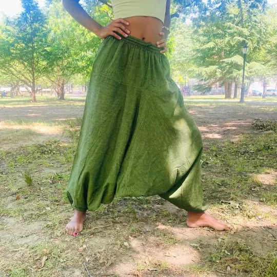 Handmade Cotton Unisex Harem Yoga Pants | Apparel | Wiccan Center