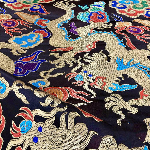 75cm Chinese Style Dragon Cheongsam Brocade Fabric | Fabric | Wiccan Center
