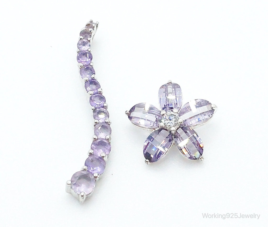 Amethyst Cubic Zirconia Sterling Silver Necklace Pendants | Jewelry > Necklaces > Pendants | Wiccan Center