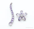 Amethyst Cubic Zirconia Sterling Silver Necklace Pendants | Jewelry > Necklaces > Pendants | Wiccan Center