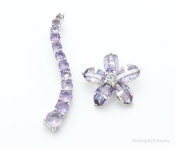 Amethyst Cubic Zirconia Sterling Silver Necklace Pendants | Jewelry > Necklaces > Pendants | Wiccan Center