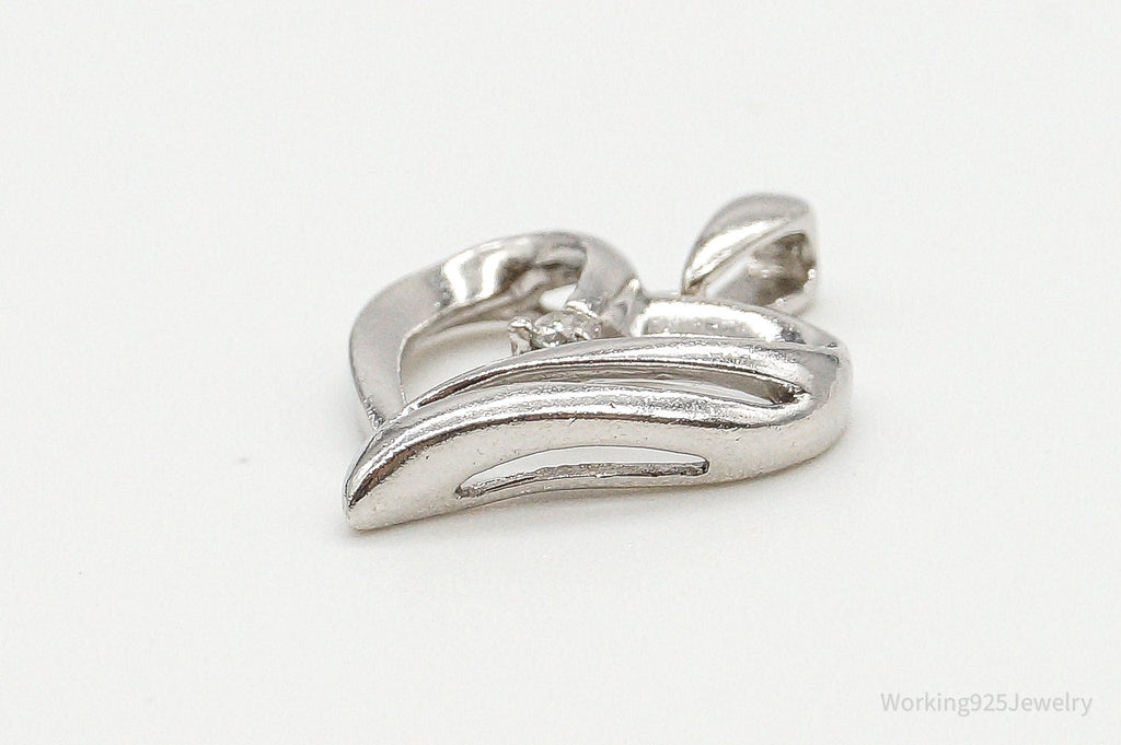 Vintage Diamond Heart Sterling Silver Pendant | Jewelry > Necklaces > Pendants | Wiccan Center