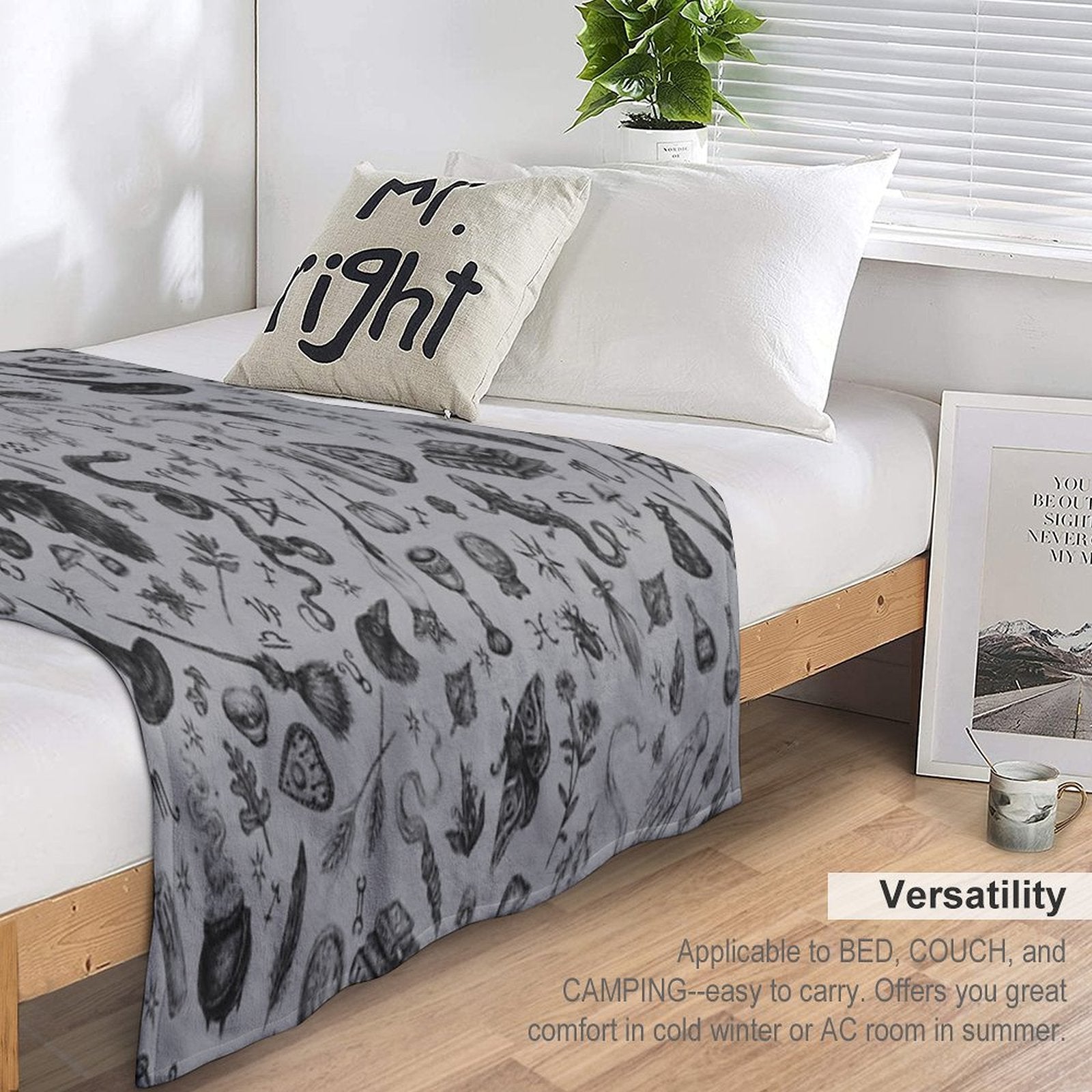 Salem Witch Durable Throw Blanket