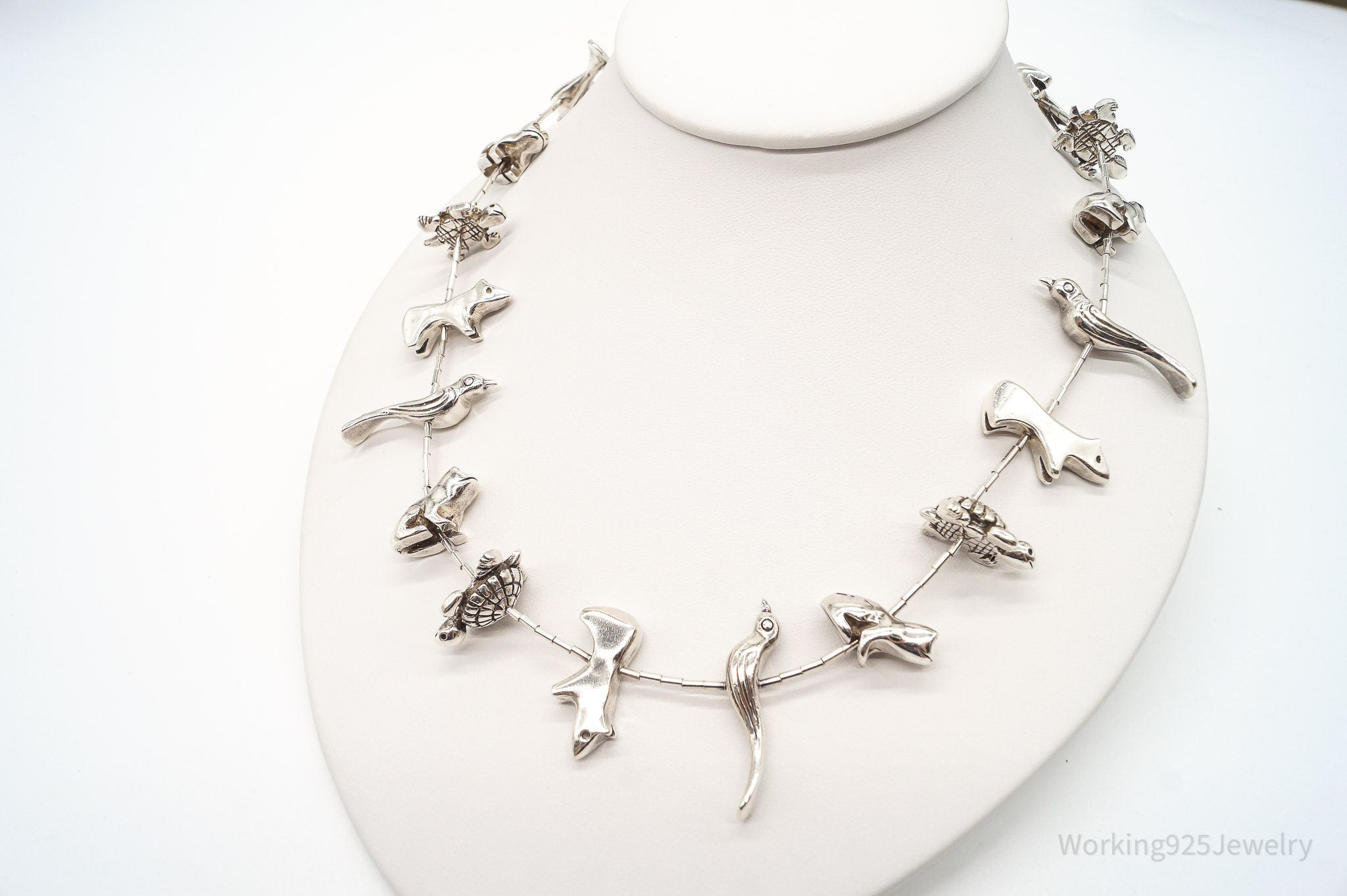Vintage Native American Zuni Animal Fetish Silver Necklace | Jewelry > Necklaces > Pendants | Wiccan Center