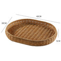 Imitation Rattan Hand-woven Japanese Fruit or Bread Tray