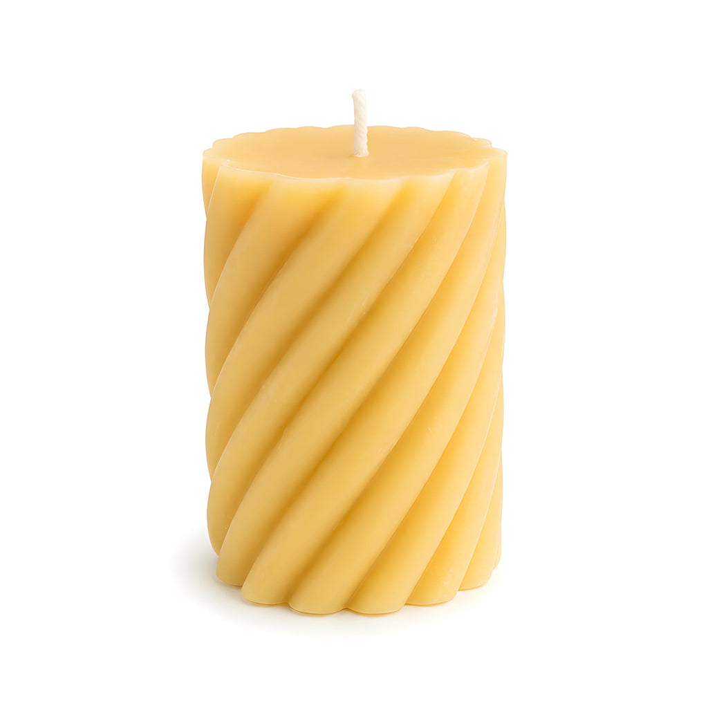 Spiral Pillar Beeswax Candle | Candles | Wiccan Center