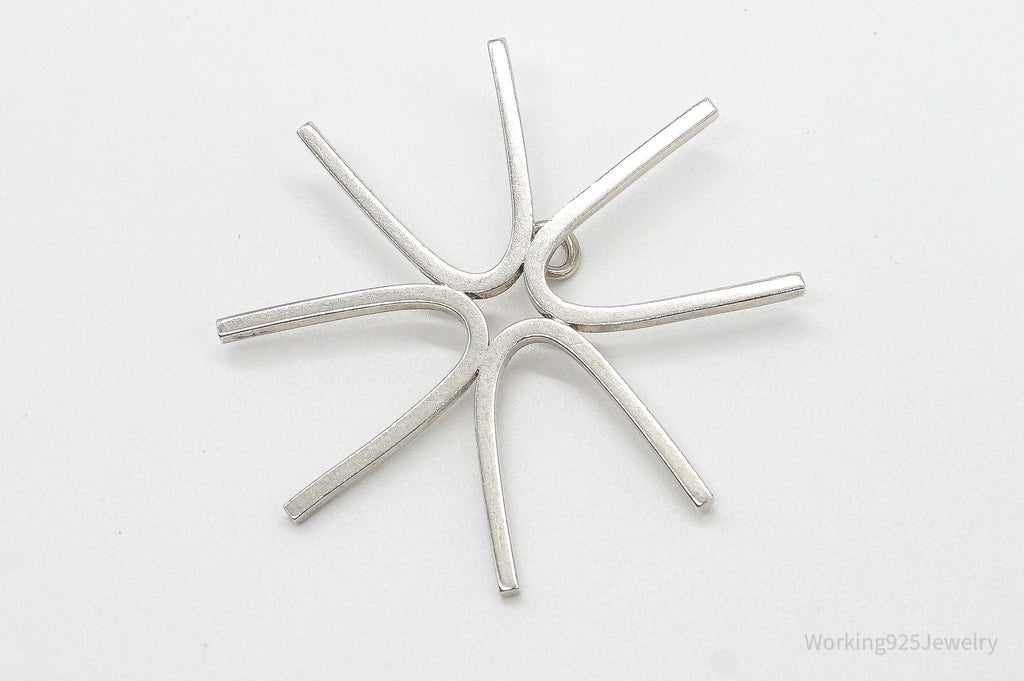 Large Vintage Modernist Sterling Silver Pendant | Jewelry > Necklaces > Pendants | Wiccan Center