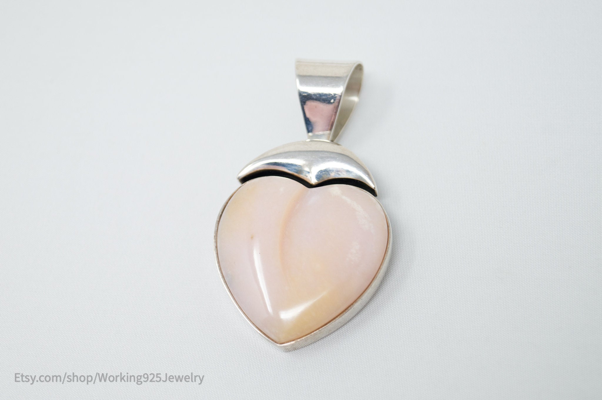 Vtg Designer Desert Rose Trading Pink Quartz Sterling Silver Necklace Pendant | Jewelry > Necklaces > Pendants | Wiccan Center