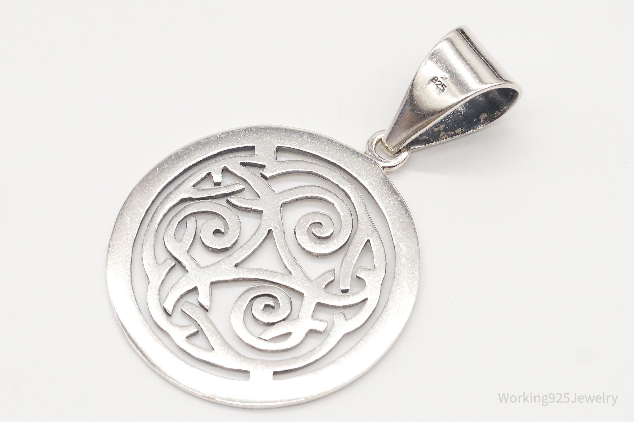 Vintage Retired Silpada Celtic Triskele Knot Sterling Silver Pendant | Jewelry > Necklaces > Pendants | Wiccan Center