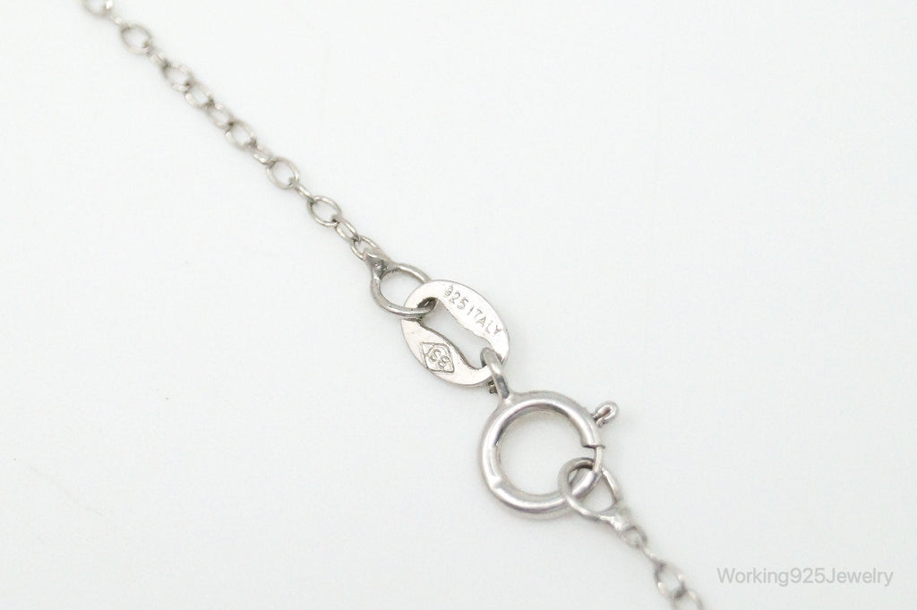 Vintage Designer RL Heart Pink Cubic Zirconia Sterling Silver Necklace | Jewelry > Necklaces > Pendants | Wiccan Center