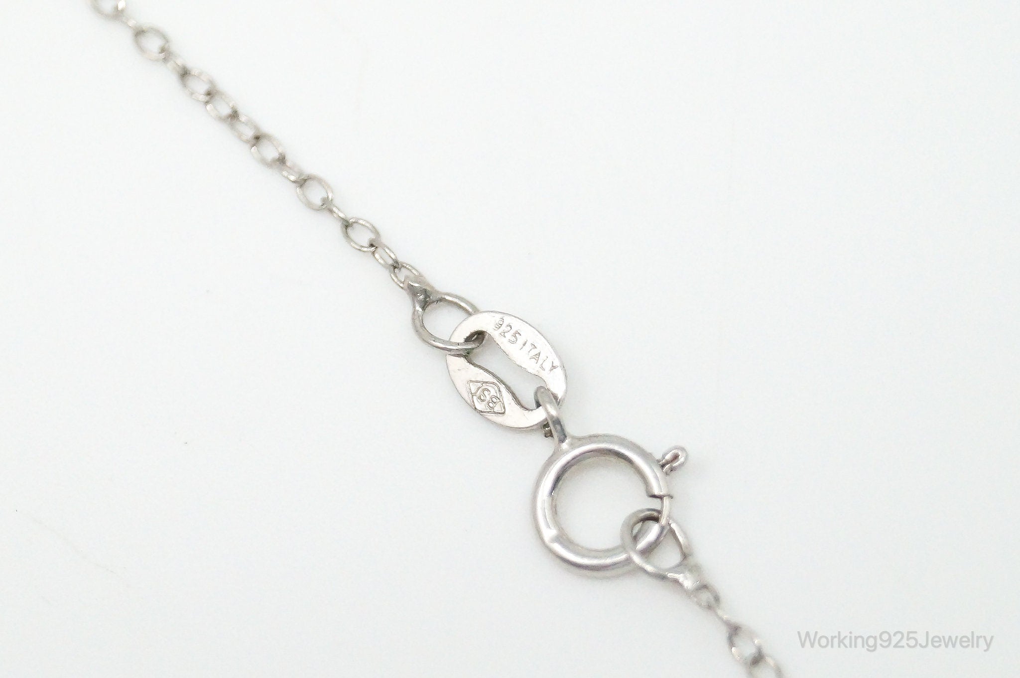 Vintage Designer RL Heart Pink Cubic Zirconia Sterling Silver Necklace | Jewelry > Necklaces > Pendants | Wiccan Center