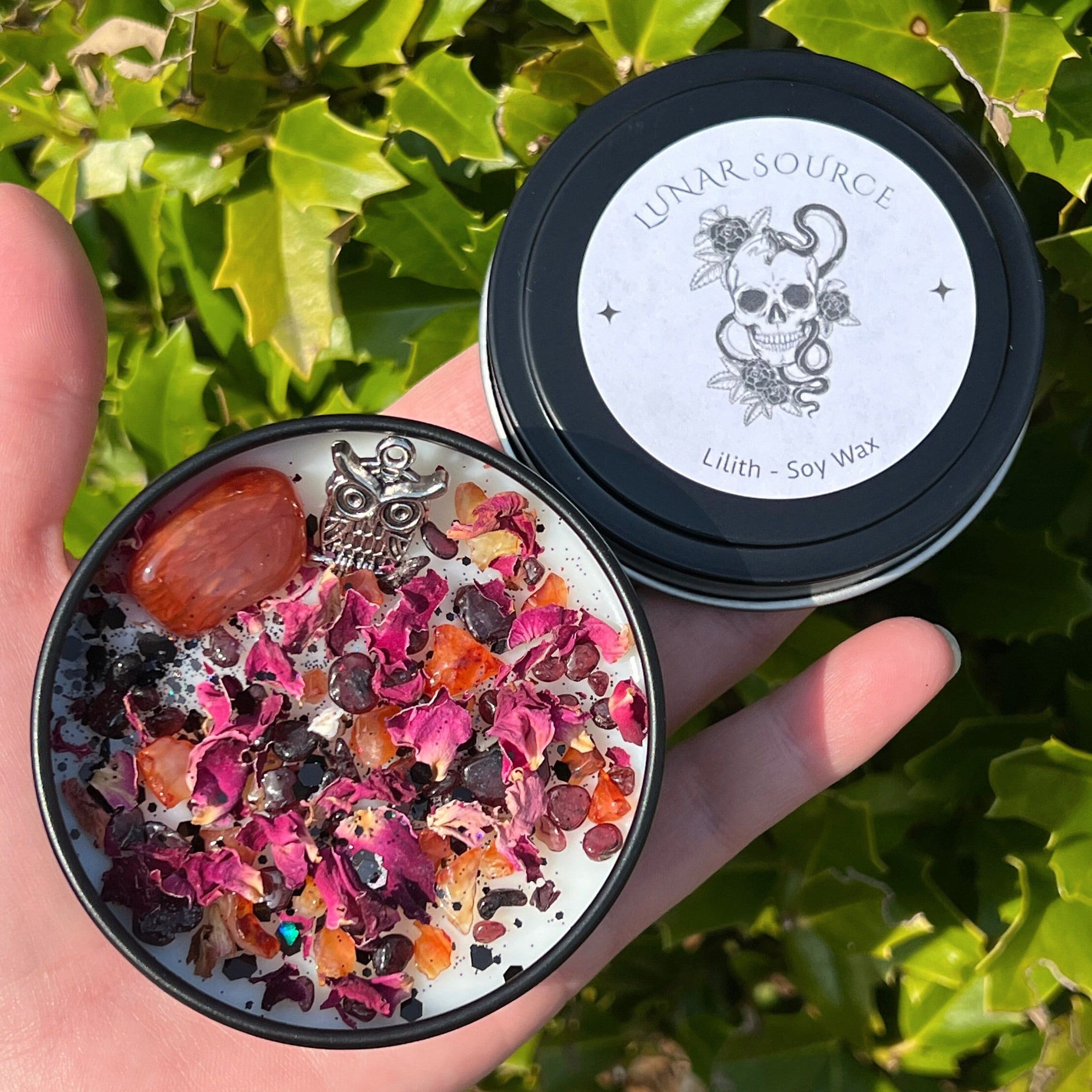Lilith Candle | Witchcraft Pagan Witch Herbal Intention Dark Moon Goddess Lilit Temptress Spell Ritual Altar Devotee Offering Scented Gift | | Wiccan Center