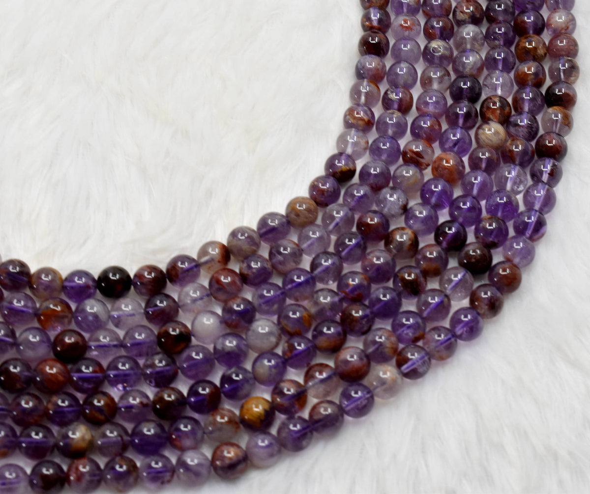 Ametrine Beads, Natural Crystal Round Beads 6mm to 10mm | Beads | Wiccan Center