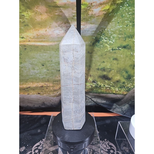 6.66lbs 12in Tall Ocean Jasper Crystal Point | Crystal Points & Towers | Wiccan Center