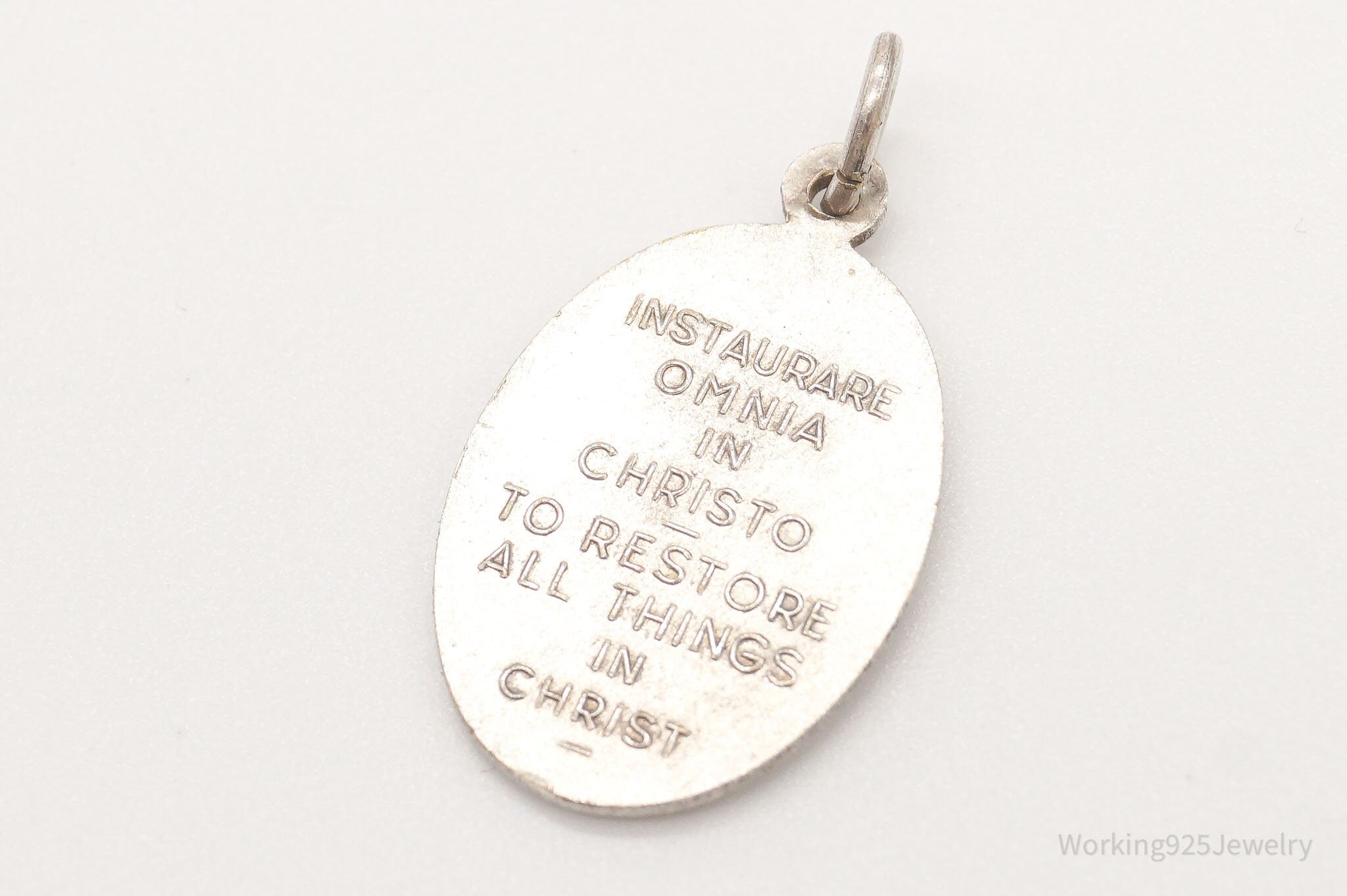 Antique Italian Pope Vatican Sanctvs Pivs Silver Pendant | Jewelry > Necklaces > Pendants | Wiccan Center