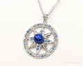 Designer Ryze Pearl Swarovski Crystals Sterling Silver Necklace | Jewelry > Necklaces > Pendants | Wiccan Center