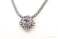 Vintage Gold Vermeil Purple Cubic Zirconia Sterling Silver Necklace | Jewelry > Necklaces > Pendants | Wiccan Center