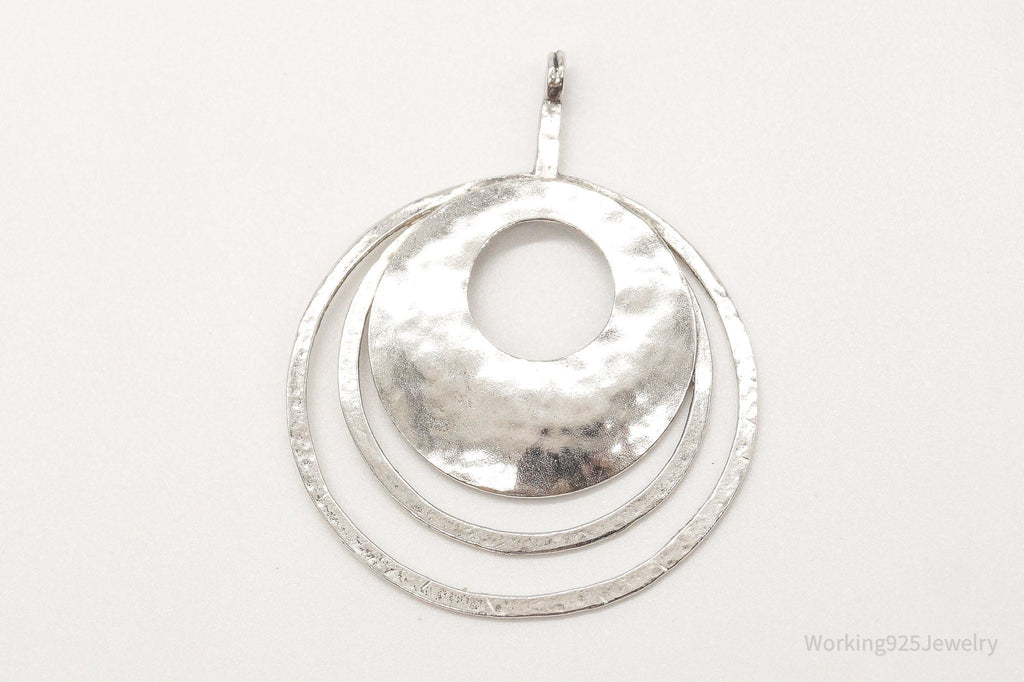Retired Silpada Hammered Rings Sterling Silver Pendant | Jewelry > Necklaces > Pendants | Wiccan Center