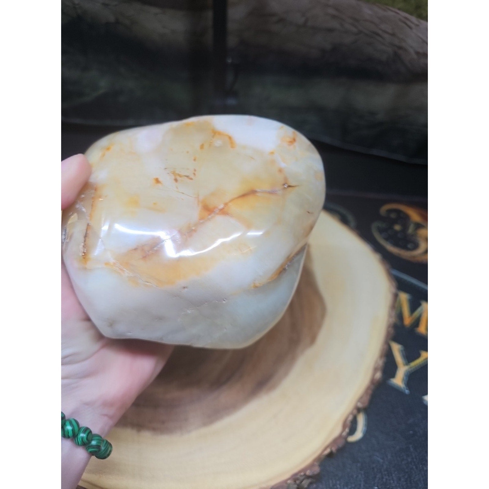 Natural 4.71lb Agate Carnelian Quartz Crystal Geode | Geodes & Clusters | Wiccan Center