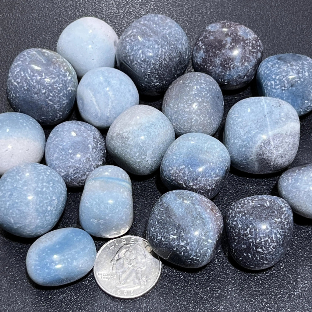 Blue Trolleite Tumbled Stones (Ascension Stone)(By The Piece or Pound) Gemstone Wholesale | Home & Living > Home Decor > Home Accents > Rocks & Geodes | Wiccan Center