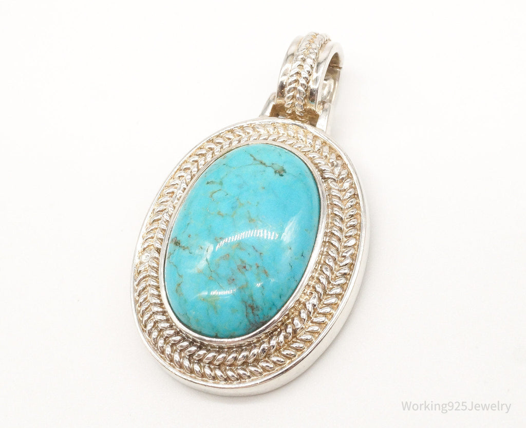 Designer Whitney Kelly Large Turquoise Sterling Silver Pendant | Jewelry > Necklaces > Pendants | Wiccan Center