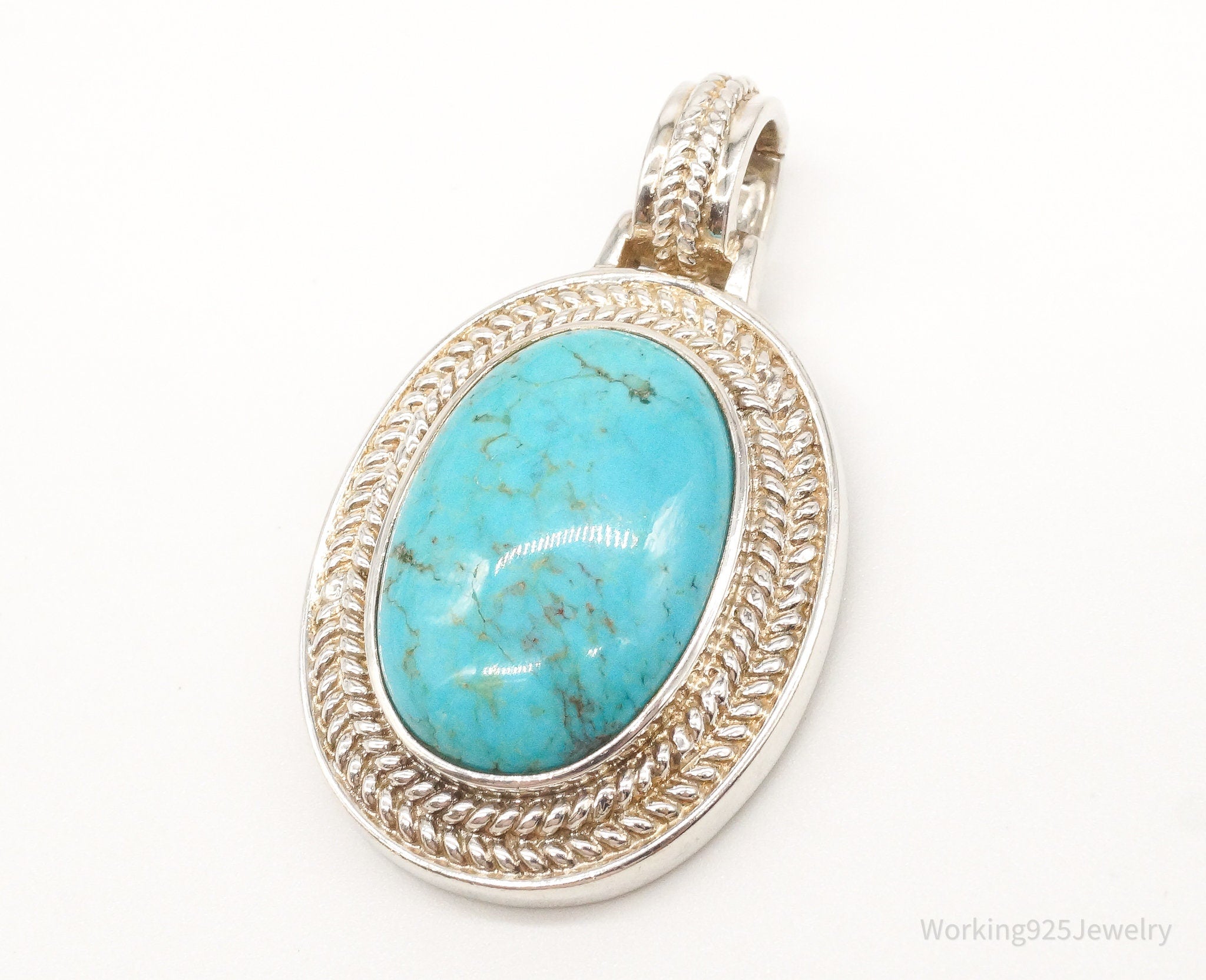 Designer Whitney Kelly Large Turquoise Sterling Silver Pendant | Jewelry > Necklaces > Pendants | Wiccan Center