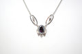 Vintage Designer Van Dell Hematite Sterling Silver Necklace - 16 Inch | Jewelry > Necklaces | Wiccan Center