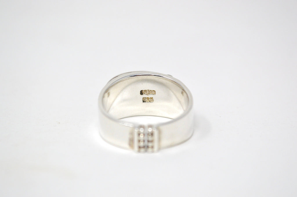 Vintage Designer Sajen Gold Druzy Sterling Silver Adjustable Ring - Size 10 | Jewelry > Rings | Wiccan Center