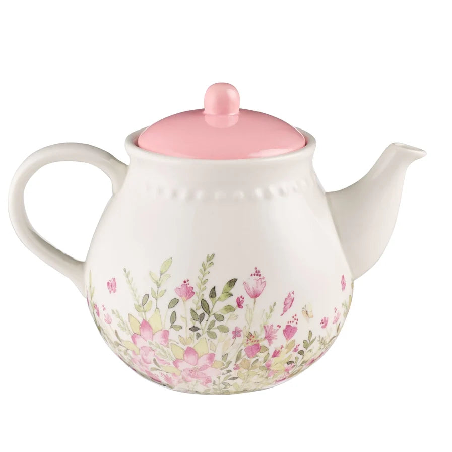 Pink Faith, Hope, Love Ceramic Teapot | Gifts | Wiccan Center