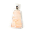 Vintage Peach Gemstone Sterling Silver Necklace Pendant | Jewelry > Necklaces > Pendants | Wiccan Center