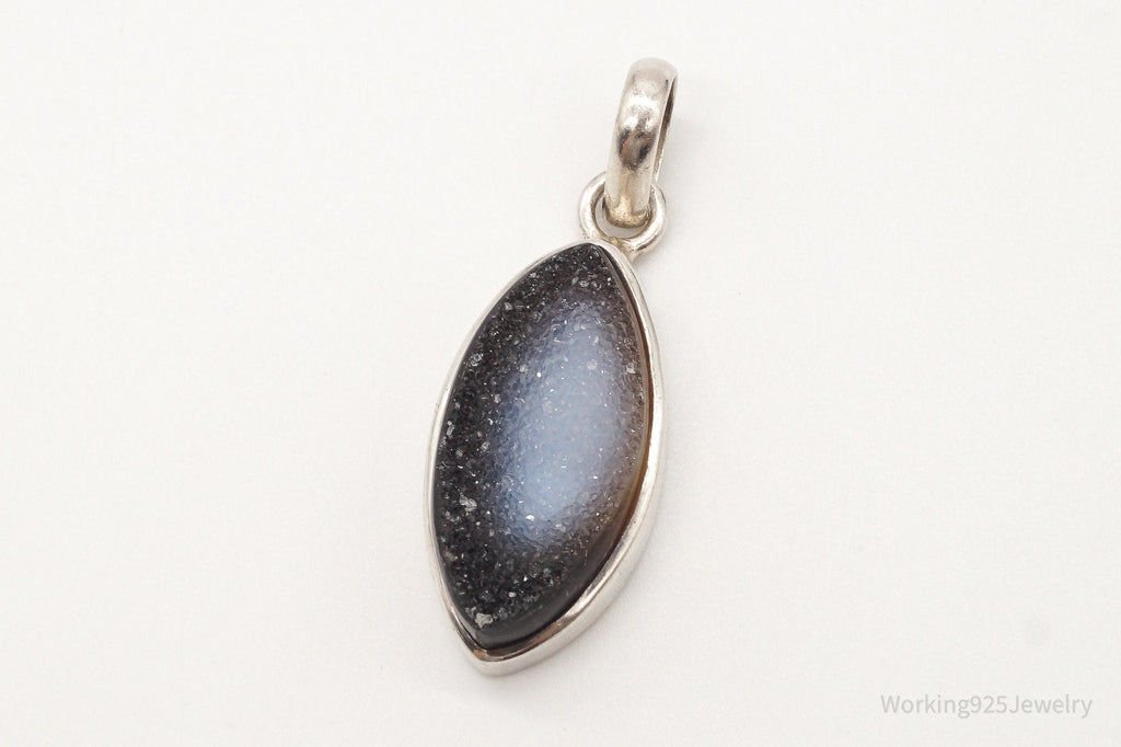 Vintage Large Druzy Quartz Sterling Silver Pendant | Jewelry > Necklaces > Pendants | Wiccan Center