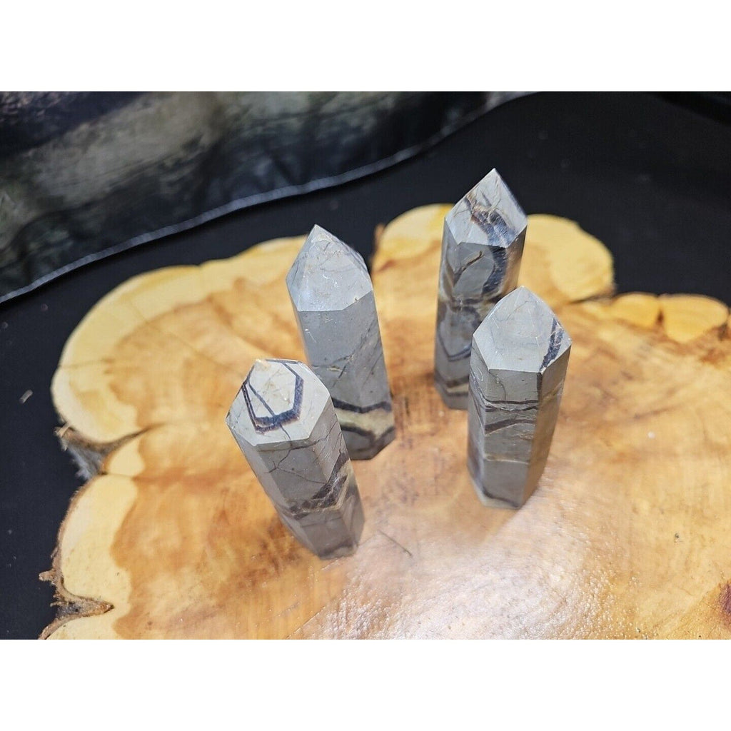 Dragon Septarian Geode Cluster Set — 1 lb, 4 Pieces from Madagascar | CrystalCloud Company | Geodes & Clusters | Wiccan Center