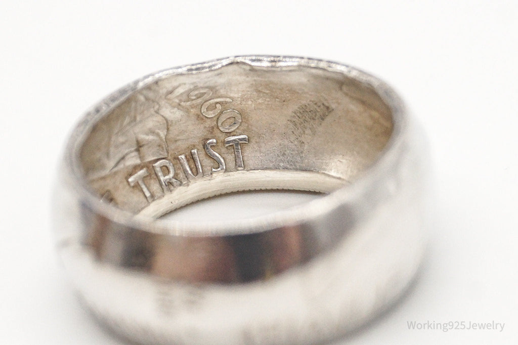 Vintage 1960 Half Dollar Silver Ring - Size 7 | Jewelry > Rings | Wiccan Center