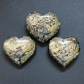 Large Iron Pyrite Druzy Crystal Puffy Heart Polished Carving Wholesale Fools Gold | Home & Living > Home Decor > Home Accents > Rocks & Geodes | Wiccan Center