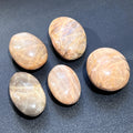 Peach Moonstone Flashy Palm Stone Carving Gemstone Decor Supply | Home & Living > Spirituality & Religion > Prayer Beads & Charms > Metaphysical Crystals | Wiccan Center